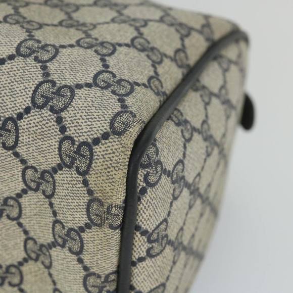 GUCCI GG Supreme Sherry Line Hand Bag Red Navy Gray 58 02 007 Auth 58751 - Picture 14 of 16